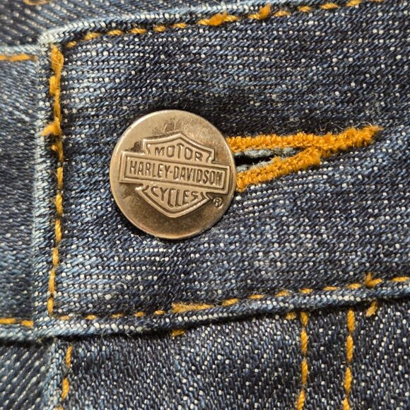 Harley Davidson Women's Jeans Size 2 Classic Boot Cut Flare Leg Medium Wash - Picture 5 of 13